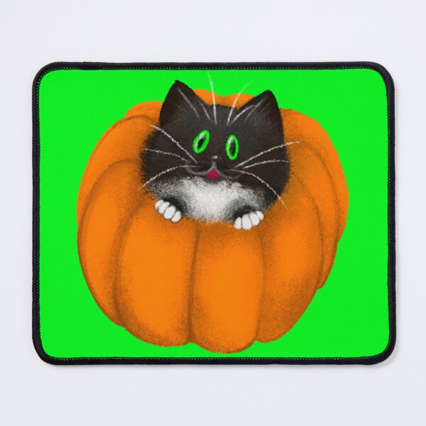 Item preview, Pumpkin Kitty designed and sold by ScribbOwls.