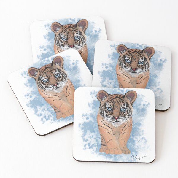 Item preview, Watercolor Tiger Cub designed and sold by kjacunski.