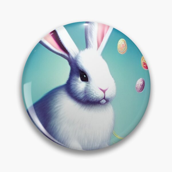 Item preview, Colorful Festive Easter Eggs Easter Bunny Spring Flowers Version 5 designed and sold by DreamingAwake1.
