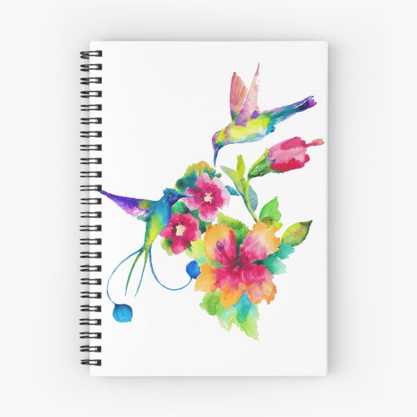 Item preview, Hummingbirds and flowers designed and sold by AgniArt.