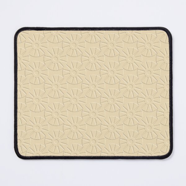 Item preview, Khaki Beige Floral Sunburst Abstract On Khaki Beige Background designed and sold by burbankdesigns.