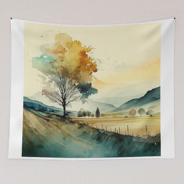 Item preview, Relaxing Watercolor #222 designed and sold by Avocado Design Studio.