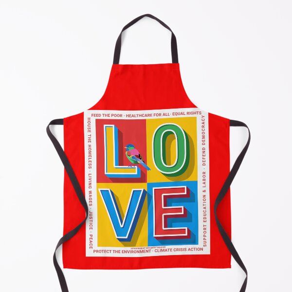 Item preview, PMD00389 Progressive Movement Designs Love colorful Valentine or for any day for Progressives with 12 goals  designed and sold by ProgressiveLeft.