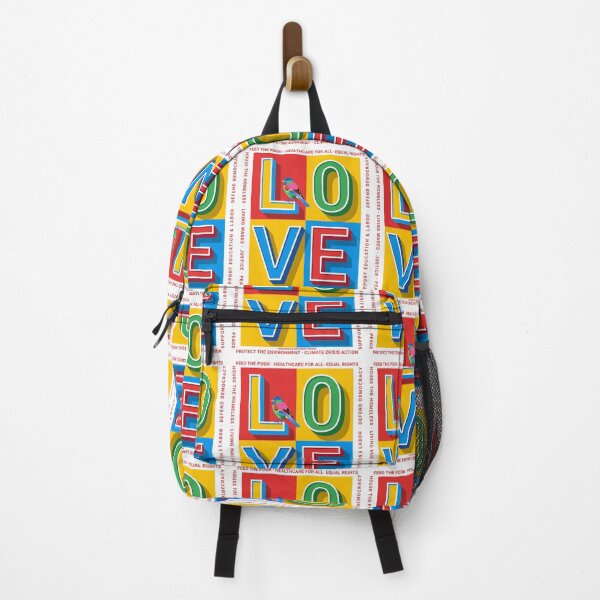 Item preview, PMD00389 Progressive Movement Designs Love colorful Valentine or for any day for Progressives with 12 goals  designed and sold by ProgressiveLeft.