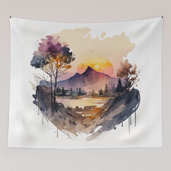 Item preview, Relaxing Watercolor #224 designed and sold by Avocado Design Studio.