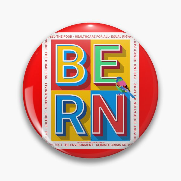 Item preview, PMD00390 Progressive Movement Designs Bern colorful Valentine or for any day for Progressives Bernie Sanders supporters designed and sold by ProgressiveLeft.