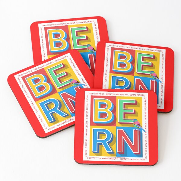Item preview, PMD00390 Progressive Movement Designs Bern colorful Valentine or for any day for Progressives Bernie Sanders supporters designed and sold by ProgressiveLeft.