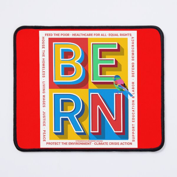 Item preview, PMD00390 Progressive Movement Designs Bern colorful Valentine or for any day for Progressives Bernie Sanders supporters designed and sold by ProgressiveLeft.