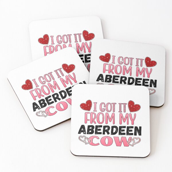 Item preview, White version of I got it from my Aberdeen cows Lovely Valentine hearts designed and sold by FarmsteadAcers.
