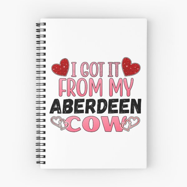 Item preview, White version of I got it from my Aberdeen cows Lovely Valentine hearts designed and sold by FarmsteadAcers.