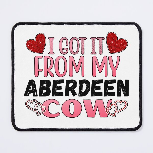 Item preview, White version of I got it from my Aberdeen cows Lovely Valentine hearts designed and sold by FarmsteadAcers.