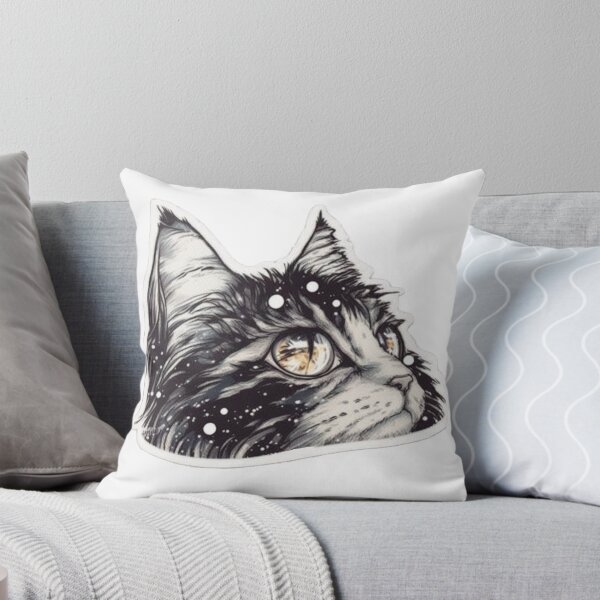 Item preview, Peek-a-Boo Maine Coon 2 - Anime Peeker Sticker designed and sold by Star_.