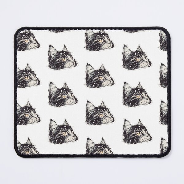 Item preview, Peek-a-Boo Maine Coon 2 - Anime Peeker Sticker designed and sold by Star_.