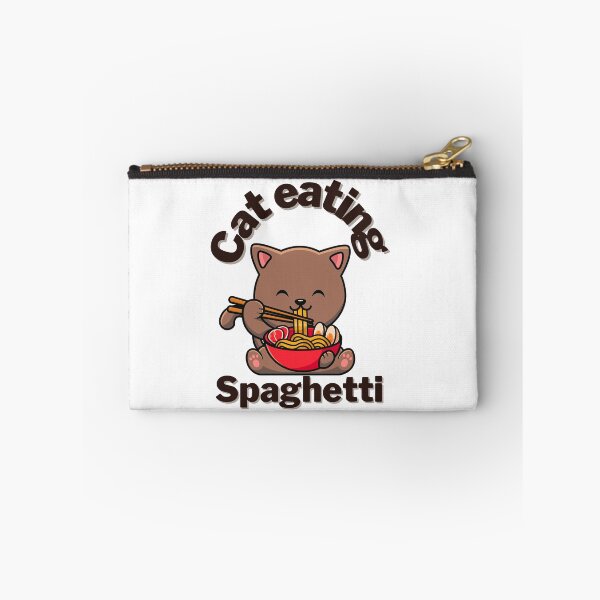 Item preview,  Cat eating spaghetti  designed and sold by Tienda-Vane.