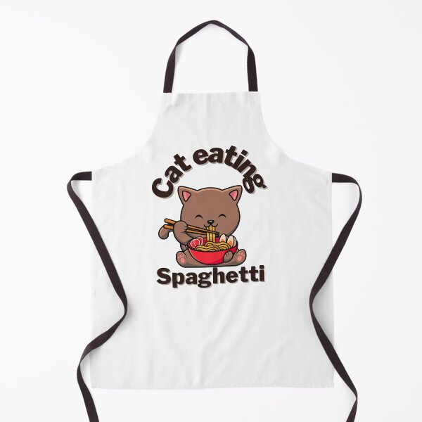Item preview,  Cat eating spaghetti  designed and sold by Tienda-Vane.