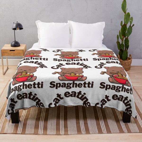 Item preview,  Cat eating spaghetti  designed and sold by Tienda-Vane.