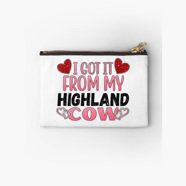 Item preview, White version of I got it from my Highland cows Lovely Valentine hearts designed and sold by FarmsteadAcers.