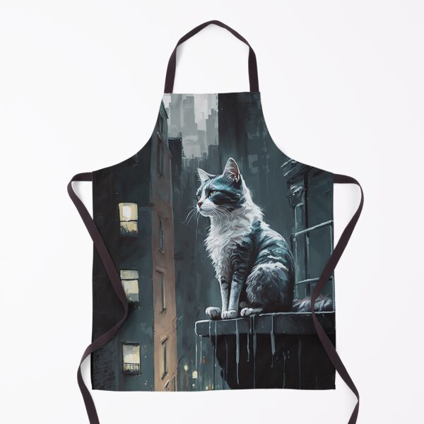 Artikelvorschau, Verschönern Sie Ihr Zuhause mit der impressionistischen Malerei Midnight City Cat entworfen und verkauft von senouz.