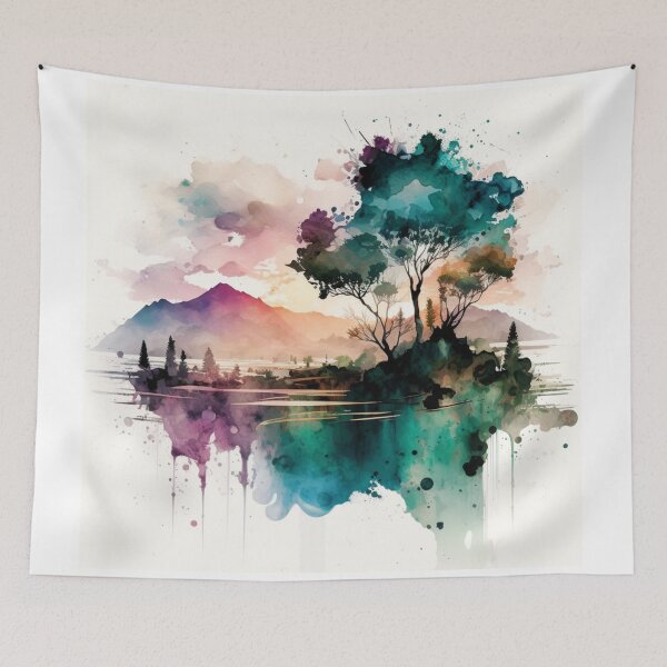 Item preview, Relaxing Watercolor #227 designed and sold by Avocado Design Studio.