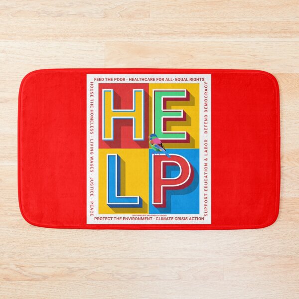 Item preview, PMD00392 Progressive Movement Designs HELP colorful Valentine or for any day for Progressives Bernie Sanders supporters designed and sold by ProgressiveLeft.