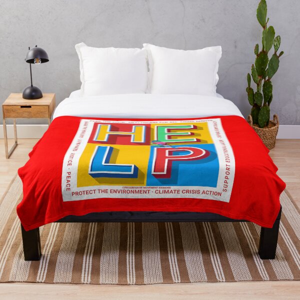 Item preview, PMD00392 Progressive Movement Designs HELP colorful Valentine or for any day for Progressives Bernie Sanders supporters designed and sold by ProgressiveLeft.