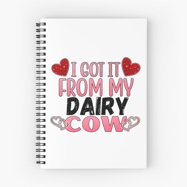 Item preview, White version of I got it from my Dairy cows Lovely Valentine hearts designed and sold by FarmsteadAcers.
