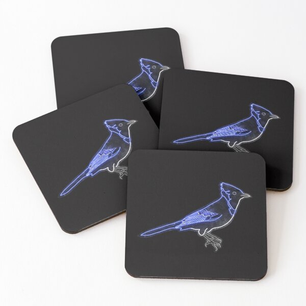 Item preview,  Neon Design of a Blue Jay designed and sold by designsasstultd.