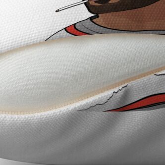 Alternate view of King James Throw Pillow