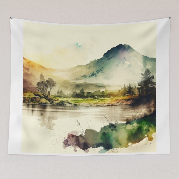 Item preview, Relaxing Watercolor #228 designed and sold by Avocado Design Studio.