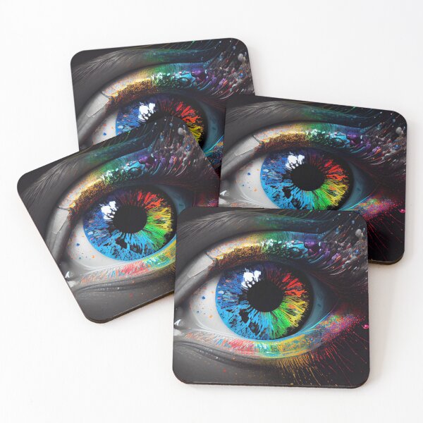 Item preview, Stylized Eye (Dark) designed and sold by DoublecrashArt.