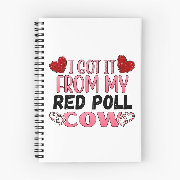 Item preview, White version of I got it from my Red Poll cows Lovely Valentine hearts designed and sold by FarmsteadAcers.