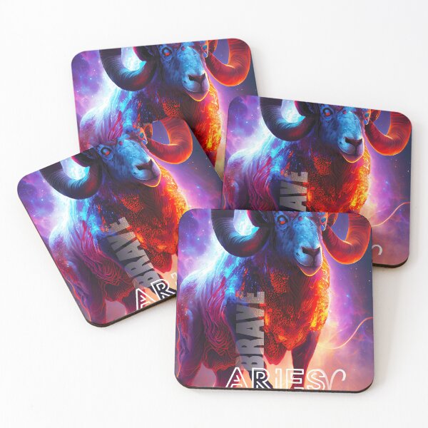 Item preview, This Bold Ram Embodies the Bravery and Passion of the Aries Astrological Sign designed and sold by WhitePinesVale.