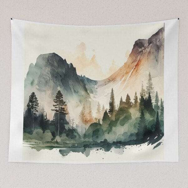 Item preview, Relaxing Watercolor #234 designed and sold by Avocado Design Studio.