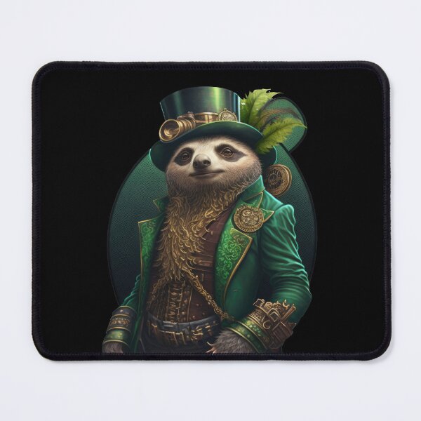 Item preview, Cute St. Patrick's Day Leprechaun Steampunk Sloth designed and sold by NateFellhauer.