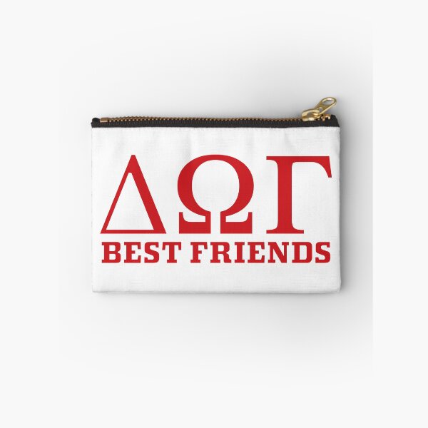 Item preview, DOG - Best Friends - Greek letters - Delta Omega Gamma - Red with White Outline designed and sold by 8PawsStudio.