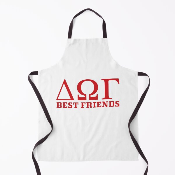 Item preview, DOG - Best Friends - Greek letters - Delta Omega Gamma - Red with White Outline designed and sold by 8PawsStudio.