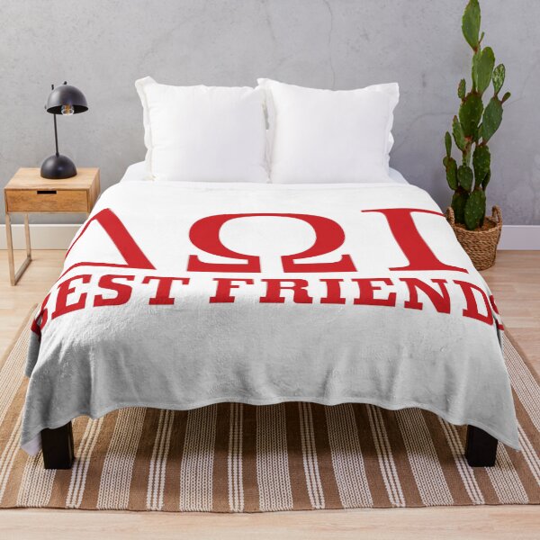 Item preview, DOG - Best Friends - Greek letters - Delta Omega Gamma - Red with White Outline designed and sold by 8PawsStudio.