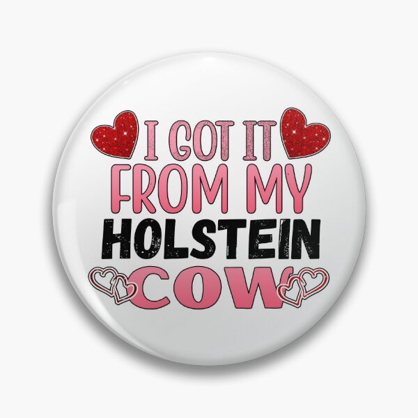 Item preview, White version of I got it from my Holstein cows Lovely Valentine hearts designed and sold by FarmsteadAcers.