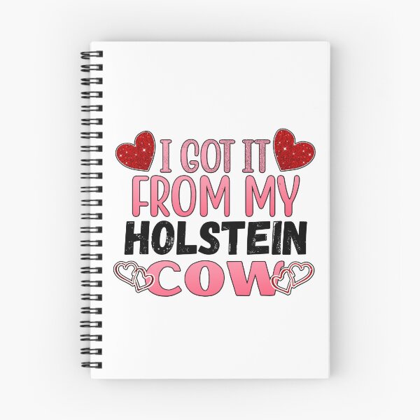 Item preview, White version of I got it from my Holstein cows Lovely Valentine hearts designed and sold by FarmsteadAcers.