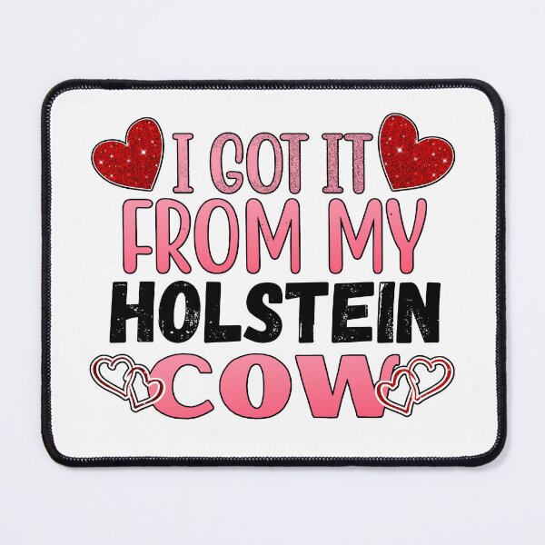 Item preview, White version of I got it from my Holstein cows Lovely Valentine hearts designed and sold by FarmsteadAcers.