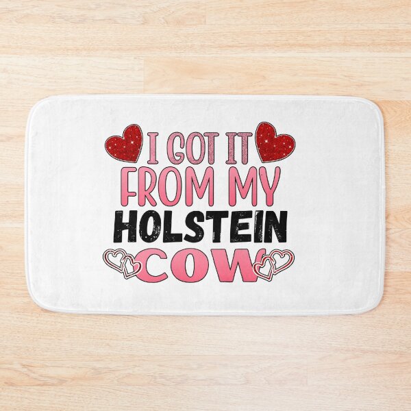 Item preview, White version of I got it from my Holstein cows Lovely Valentine hearts designed and sold by FarmsteadAcers.