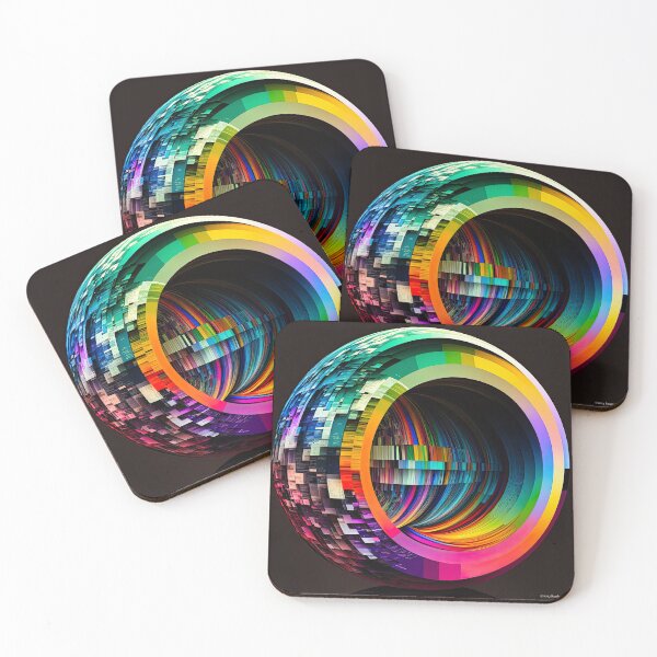 Item preview, Circumference 0021, "Circumference" captures the essence of a mesmerizing, glitch-filled world in a circular form designed and sold by randycolby.