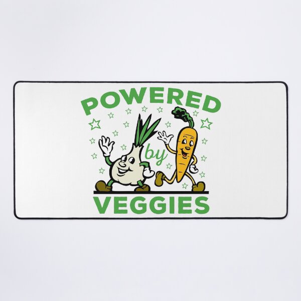 Item preview, Funny Cartoon Powered By Veggies Vegetarian designed and sold by wingstar.