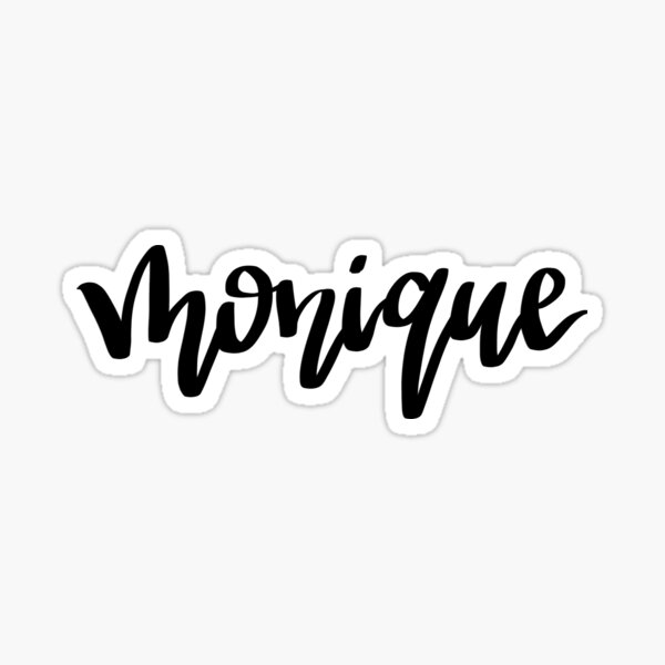 Monique" Sticker for Sale by ellietography | Redbubble