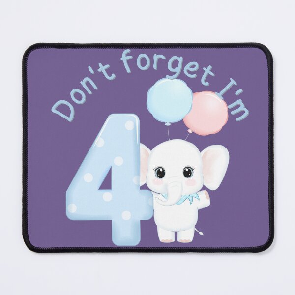 Item preview, Don't forget I'm Four Polka Dot Four design for toddlers and four year olds birthday. designed and sold by tranquilbeach.