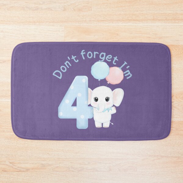 Item preview, Don't forget I'm Four Polka Dot Four design for toddlers and four year olds birthday.  designed and sold by tranquilbeach.