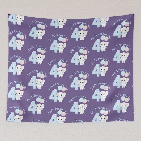 Item preview, Don't forget I'm Four Polka Dot Four design for toddlers and four year olds birthday.  designed and sold by tranquilbeach.