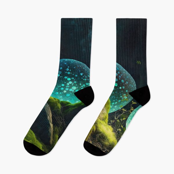 Item preview, Bring Surreal Beauty to Your Home with this Bioluminescent Forest Art designed and sold by UmagineArts.