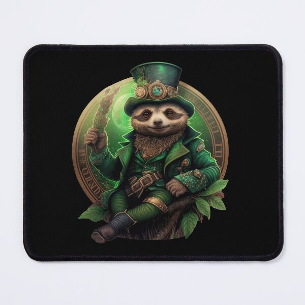Item preview, Cute St. Patrick's Day Leprechaun Steampunk Sloth designed and sold by NateFellhauer.