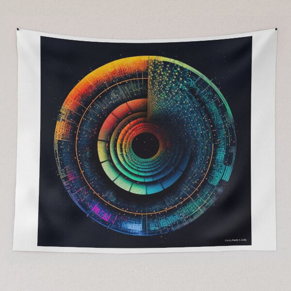 Item preview, Circumference 0029, The glitch-filled designs of "Circumference" are a modern twist on traditional circular artwork, elevating them to the next level designed and sold by randycolby.